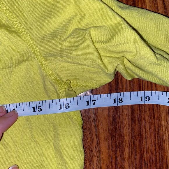 Nike Yellow Dri-Fit Quarter Zip Fitted Pull Over Womens Size Small - Picture 5 of 7